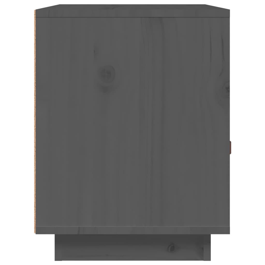 Nachtkastjes 2 st 40x34x45 cm massief grenenhout grijs is nu te koop bij PeponiXL, paradijselijk wonen!
