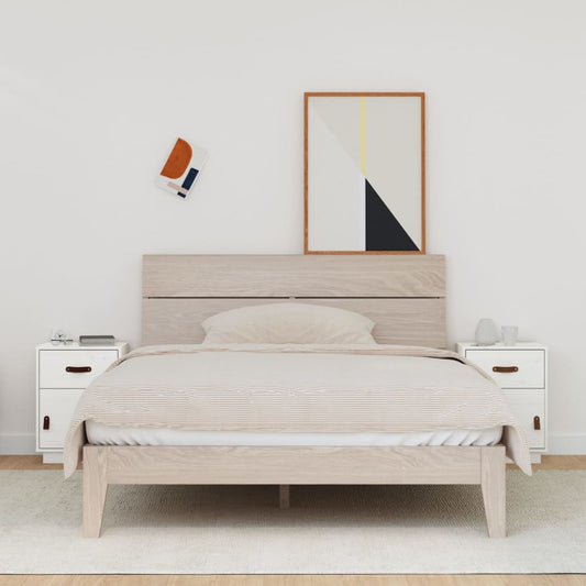 Nachtkastjes 2 st 40x34x55 cm massief grenenhout wit is nu te koop bij PeponiXL, paradijselijk wonen!