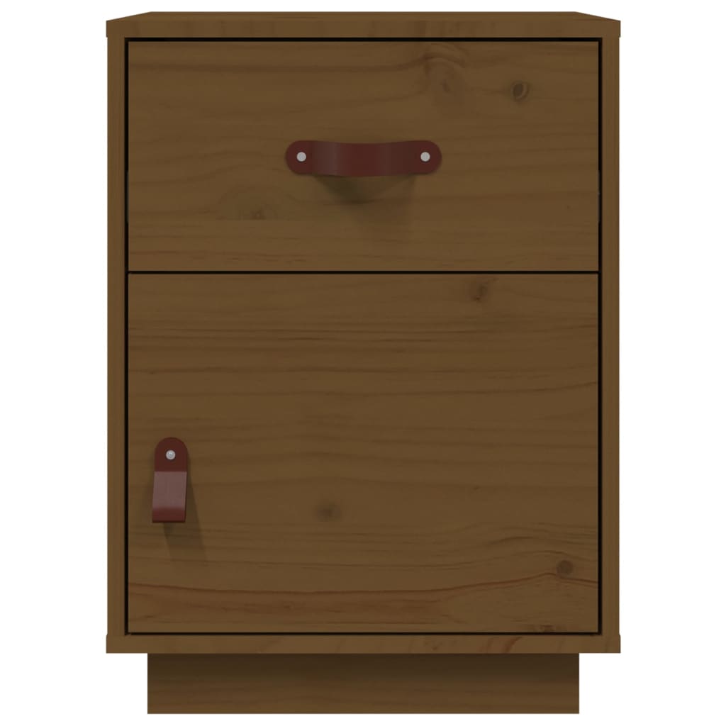 Nachtkastje 40x34x55 cm massief grenenhout honingbruin is nu te koop bij PeponiXL, paradijselijk wonen!