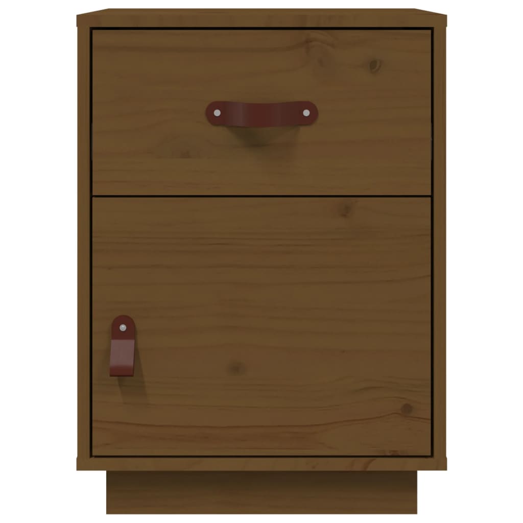 Nachtkastjes 2 st 40x34x55 cm massief grenenhout honingbruin is nu te koop bij PeponiXL, paradijselijk wonen!