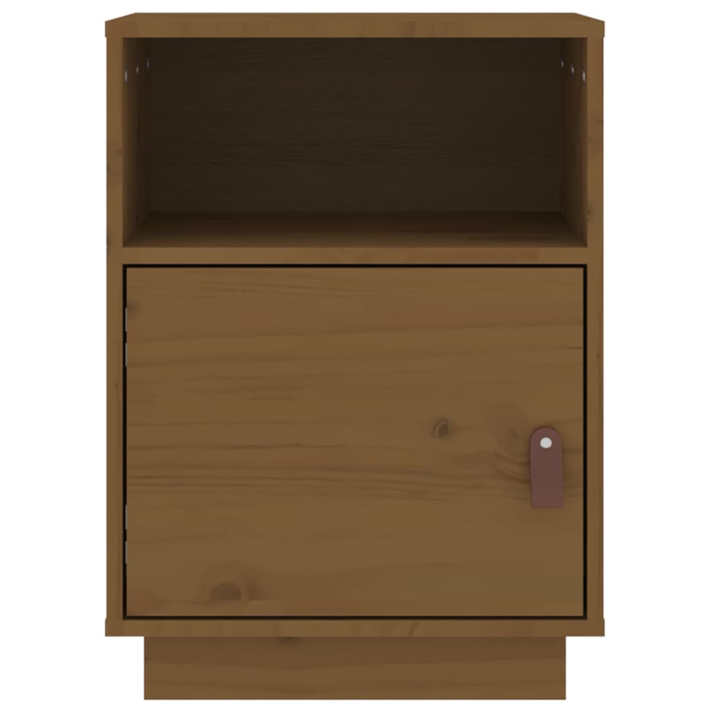 Nachtkastjes 2 st 40x34x55 cm massief grenenhout honingbruin is nu te koop bij PeponiXL, paradijselijk wonen!