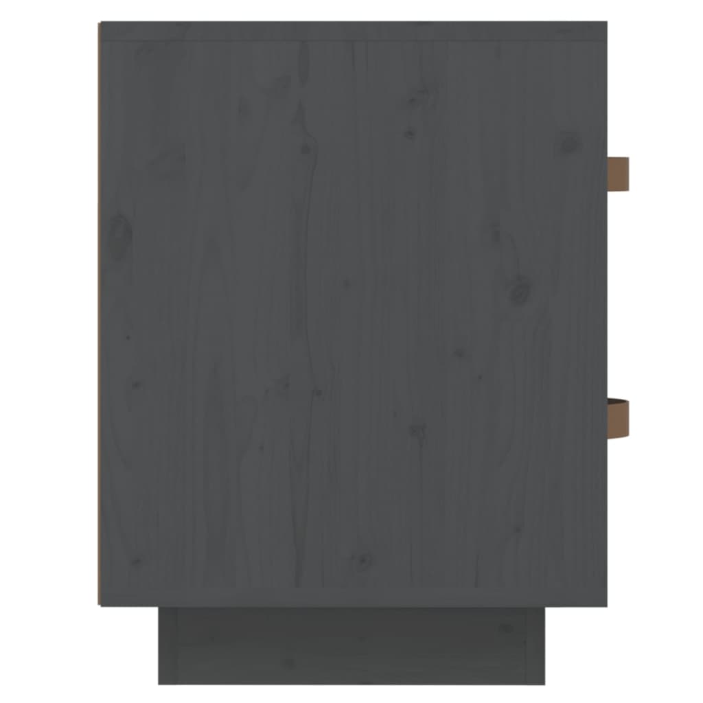 Nachtkastjes 2 st 40x34x45 cm massief grenenhout grijs is nu te koop bij PeponiXL, paradijselijk wonen!