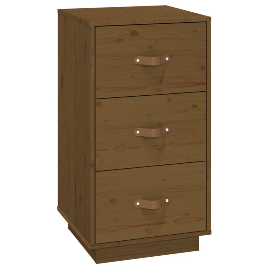 Nachtkastjes 2 st 40x40x75 cm massief grenenhout honingbruin is nu te koop bij PeponiXL, paradijselijk wonen!