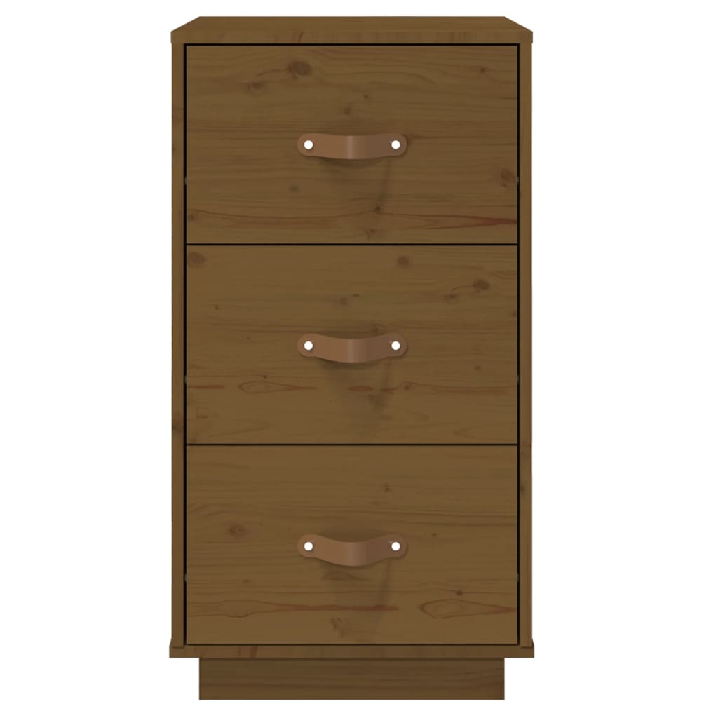 Nachtkastjes 2 st 40x40x75 cm massief grenenhout honingbruin is nu te koop bij PeponiXL, paradijselijk wonen!