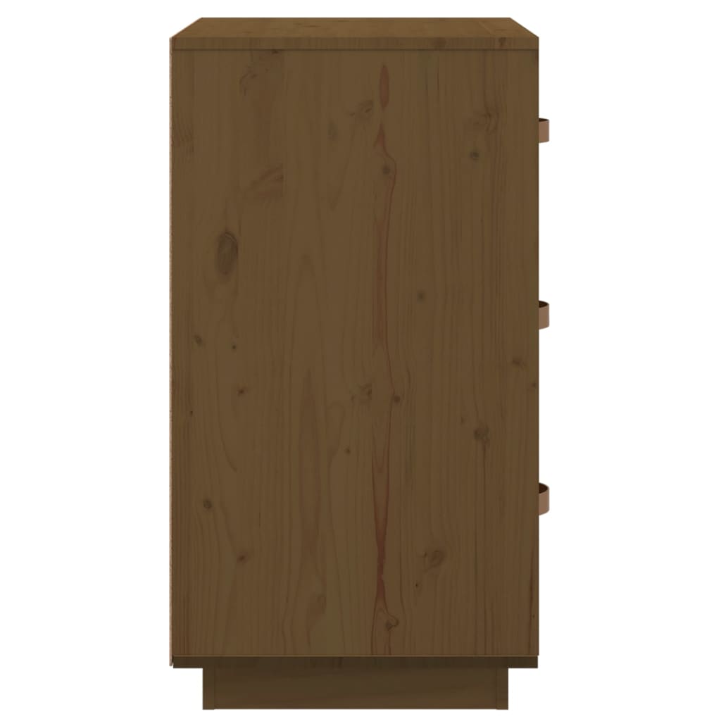 Nachtkastjes 2 st 40x40x75 cm massief grenenhout honingbruin is nu te koop bij PeponiXL, paradijselijk wonen!