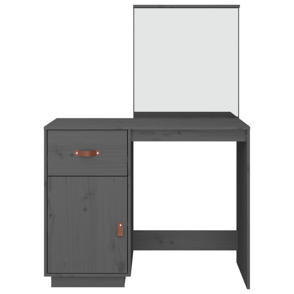 Kaptafel 95x50x134 cm massief grenenhout grijs is nu te koop bij PeponiXL, paradijselijk wonen!