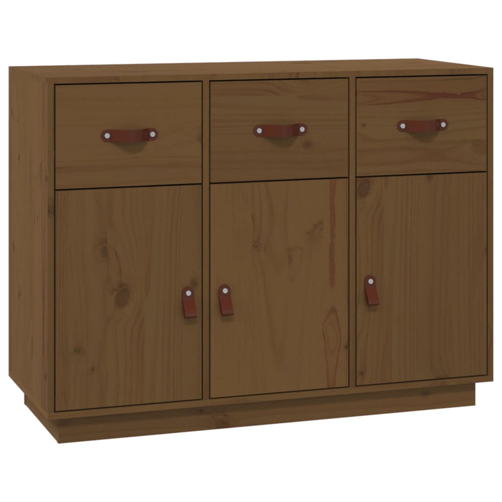 Dressoir 100x40x75 cm massief grenenhout honingbruin is nu te koop bij PeponiXL, paradijselijk wonen!