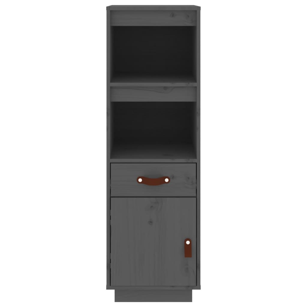 Hoge kast 34x40x108,5 cm massief grenenhout grijs is nu te koop bij PeponiXL, paradijselijk wonen!