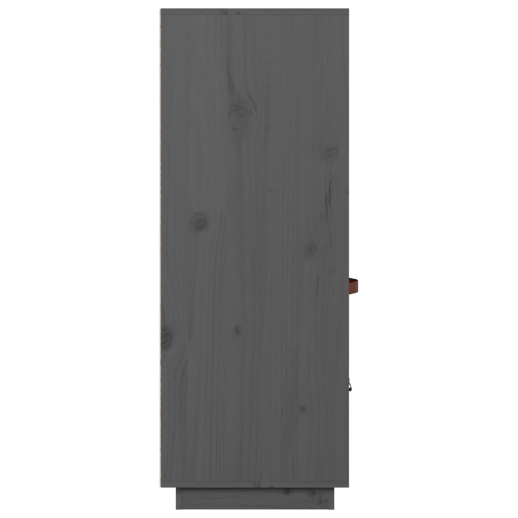 Hoge kast 67x40x108,5 cm massief grenenhout grijs is nu te koop bij PeponiXL, paradijselijk wonen!