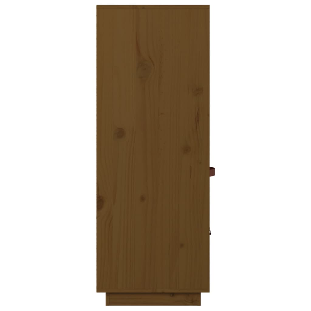 Hoge kast 67x40x108,5 cm massief grenenhout honingbruin is nu te koop bij PeponiXL, paradijselijk wonen!