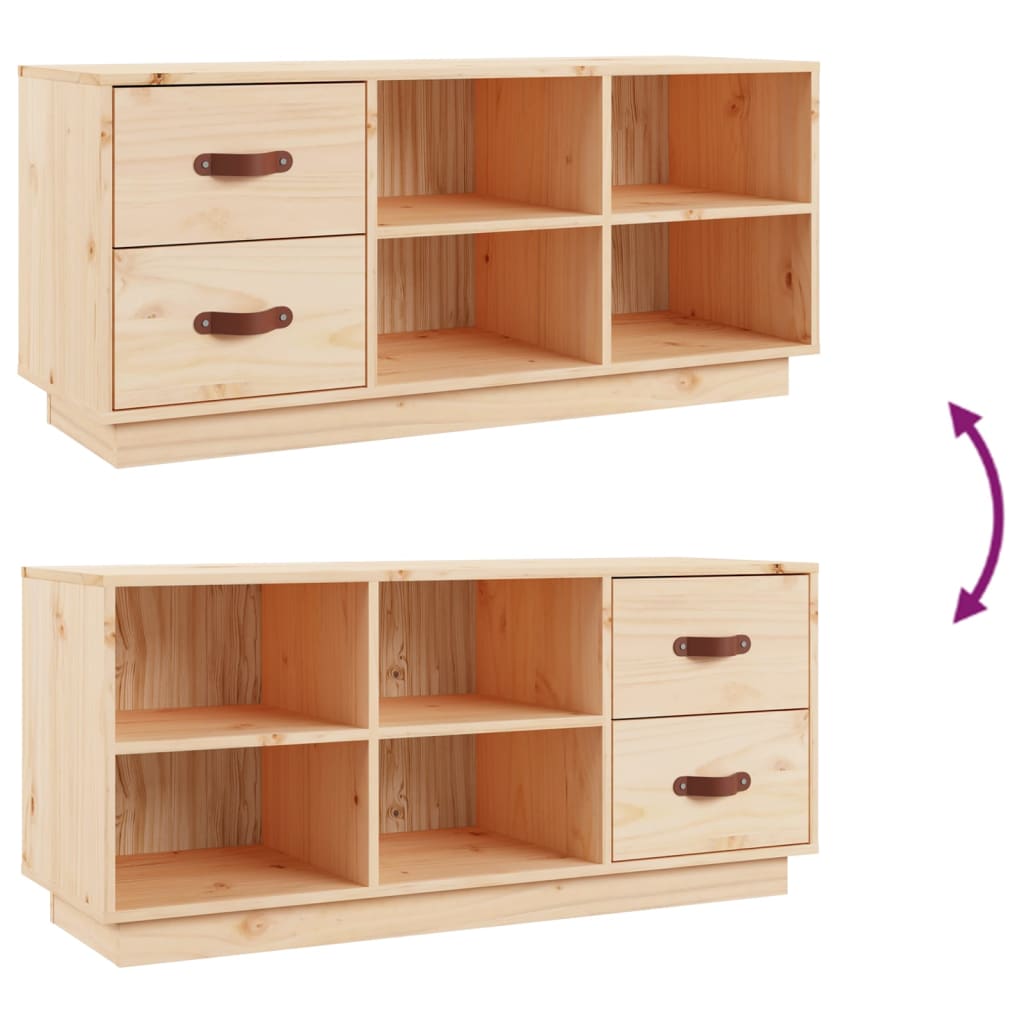 Schoenenbank 100x34x45 cm massief grenenhout is nu te koop bij PeponiXL, paradijselijk wonen!