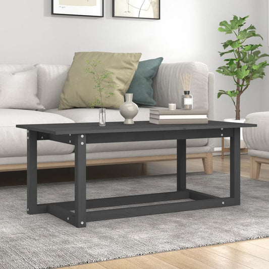 Salontafel 110x55x45 cm massief grenenhout grijs is nu te koop bij PeponiXL, paradijselijk wonen!
