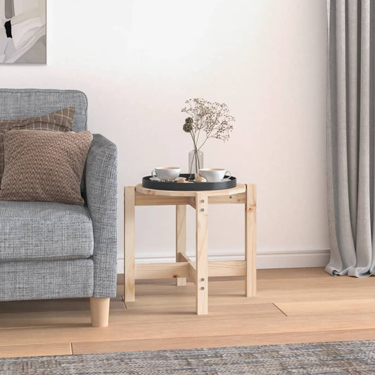 Salontafel Ø 52,5x45 cm massief grenenhout is nu te koop bij PeponiXL, paradijselijk wonen!