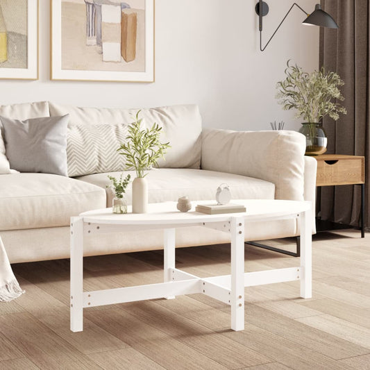 Salontafel 118x63x45 cm massief grenenhout wit is nu te koop bij PeponiXL, paradijselijk wonen!