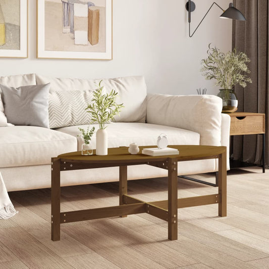 Salontafel 118x63x45 cm massief grenenhout honingbruin is nu te koop bij PeponiXL, paradijselijk wonen!