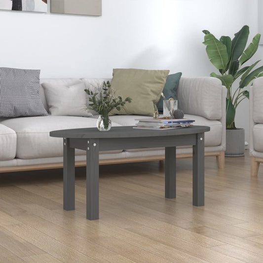 Salontafel 80x40x35 cm massief grenenhout grijs is nu te koop bij PeponiXL, paradijselijk wonen!