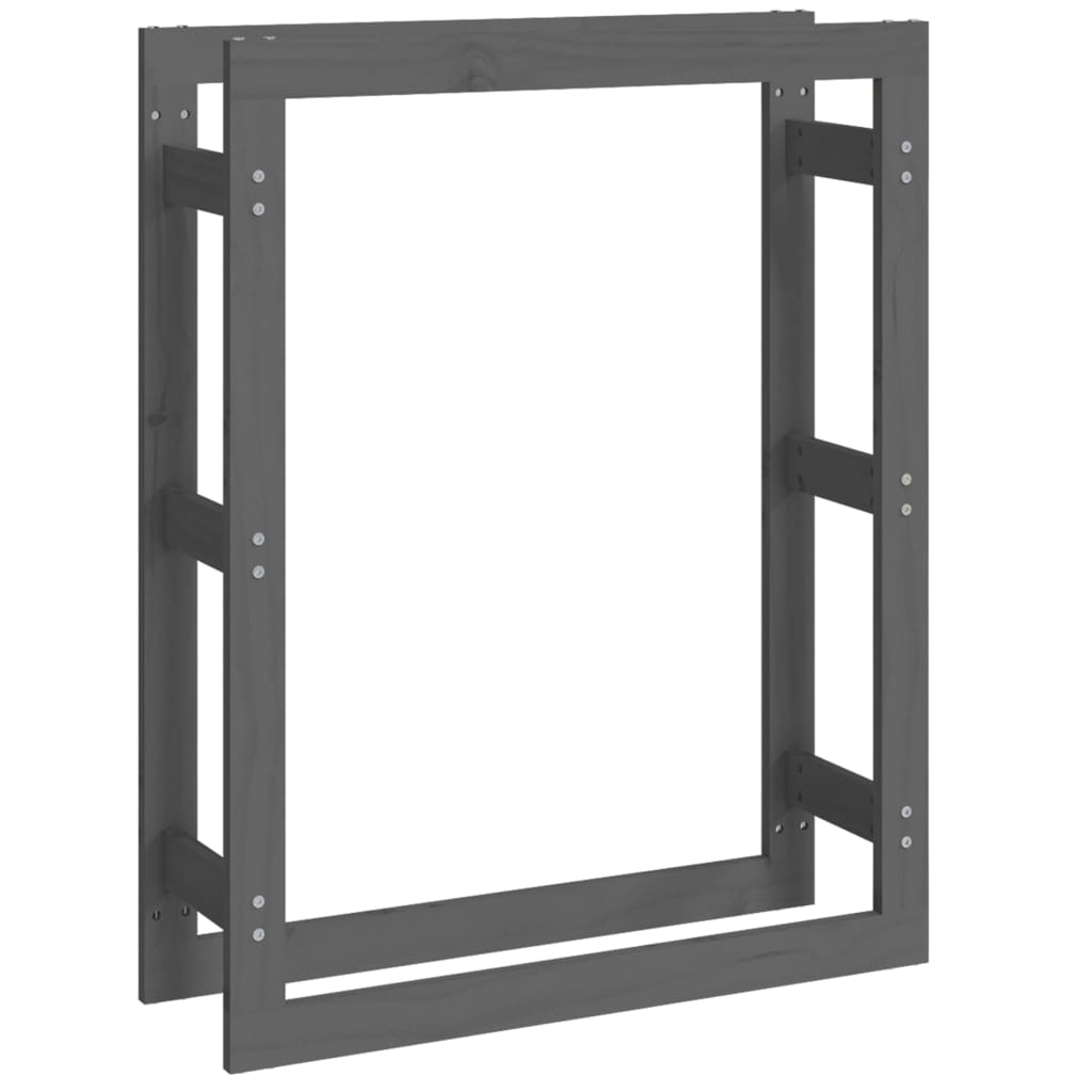 Haardhoutrek 80x25x100 cm massief grenenhout grijs is nu te koop bij PeponiXL, paradijselijk wonen!