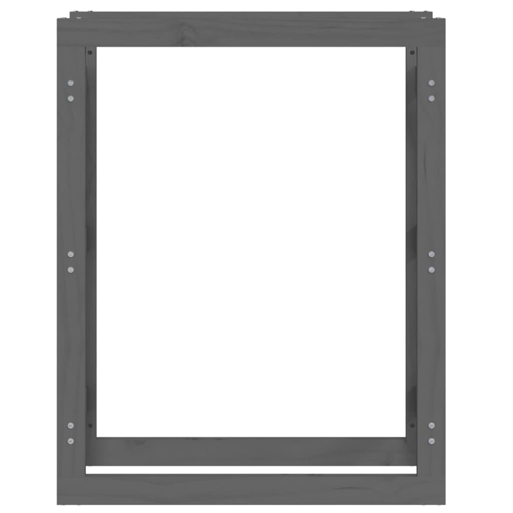 Haardhoutrek 80x25x100 cm massief grenenhout grijs is nu te koop bij PeponiXL, paradijselijk wonen!