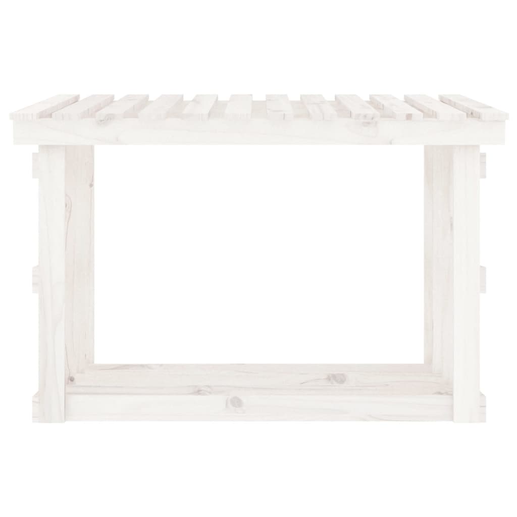 Haardhoutrek 108x64,5x77 cm massief grenenhout wit is nu te koop bij PeponiXL, paradijselijk wonen!