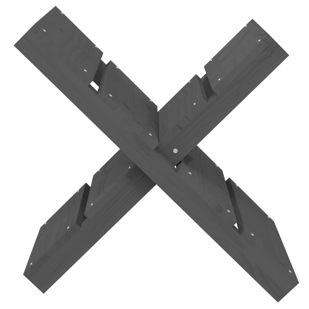 Houtblokhouder 47x39,5x48 cm massief grenenhout grijs is nu te koop bij PeponiXL, paradijselijk wonen!