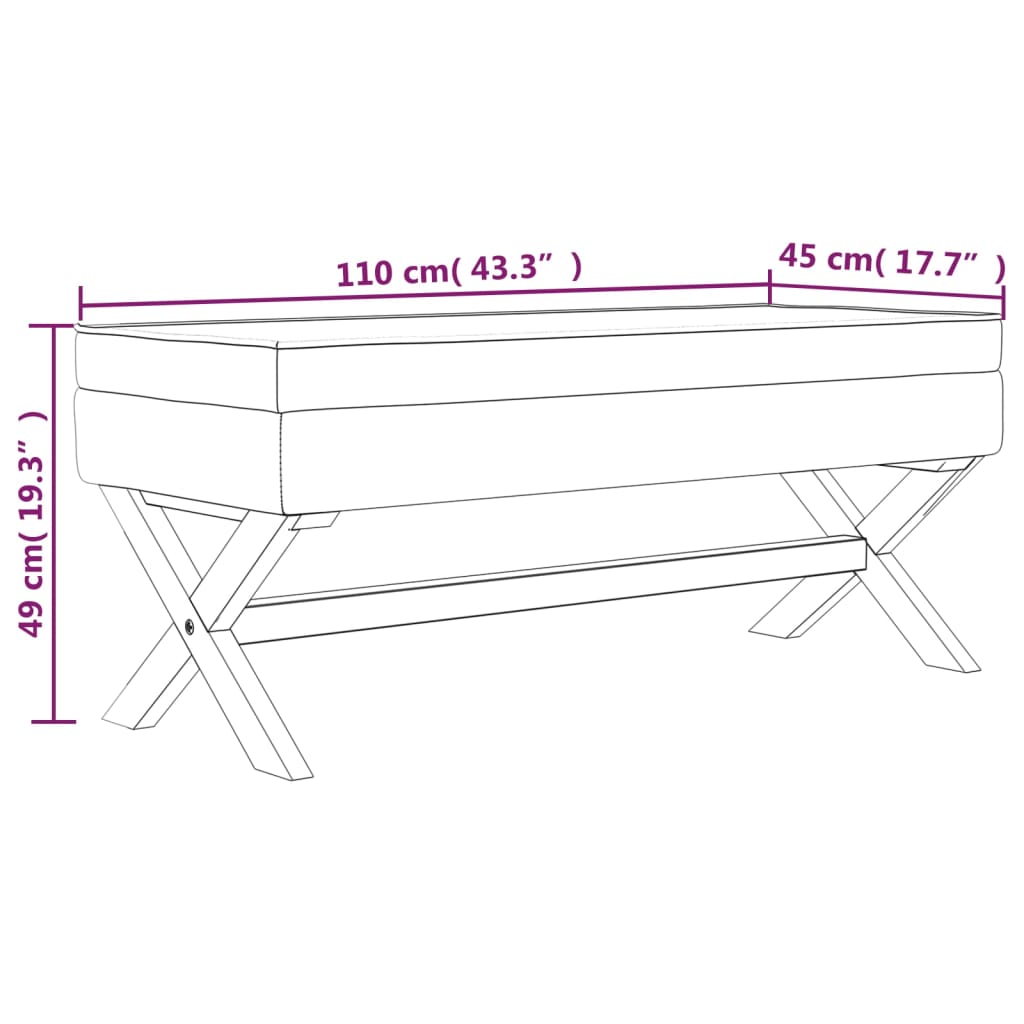 Opbergkruk 110x45x49 cm linnen is nu te koop bij PeponiXL, paradijselijk wonen!