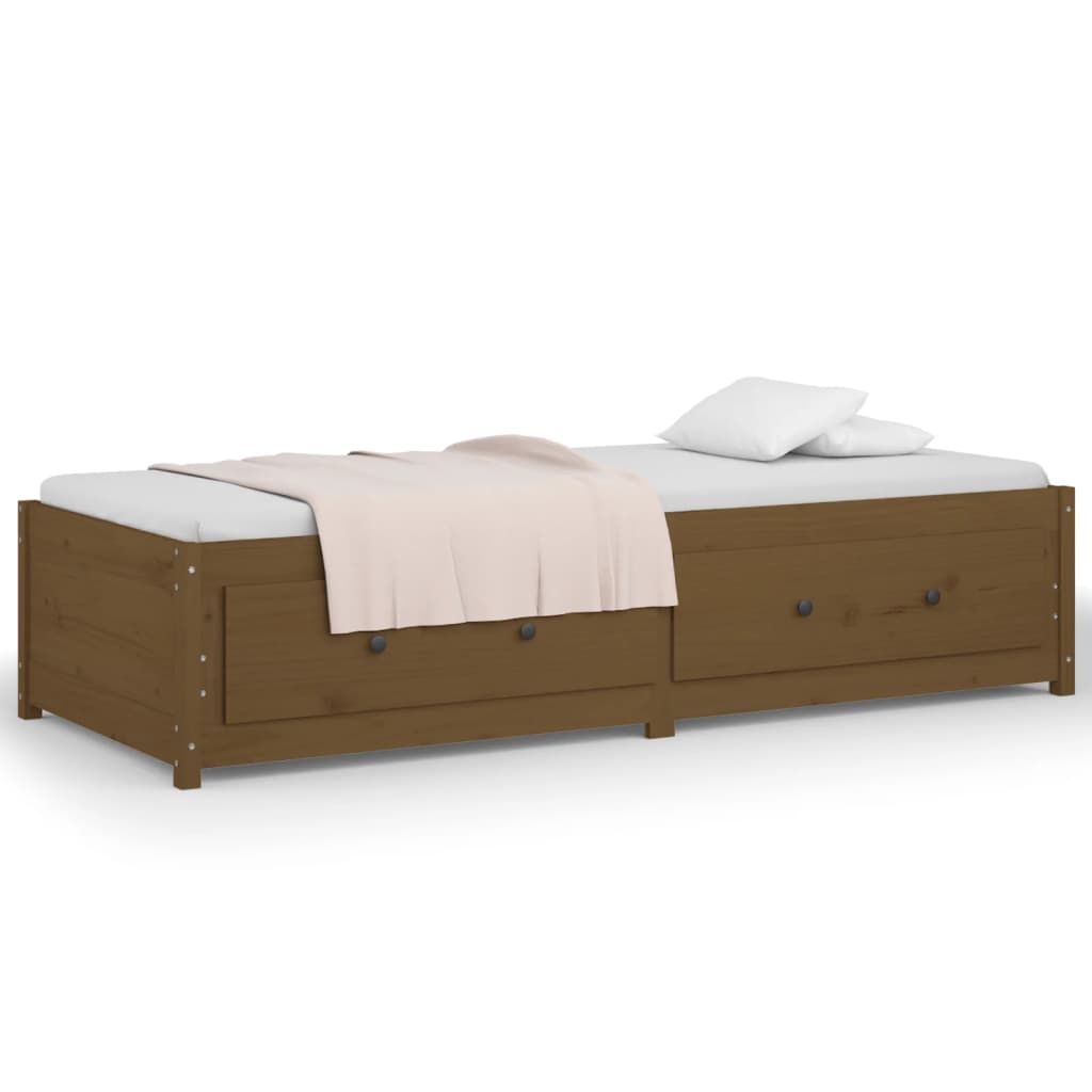 Slaapbank 80x200 cm massief grenenhout honingbruin is nu te koop bij PeponiXL, paradijselijk wonen!