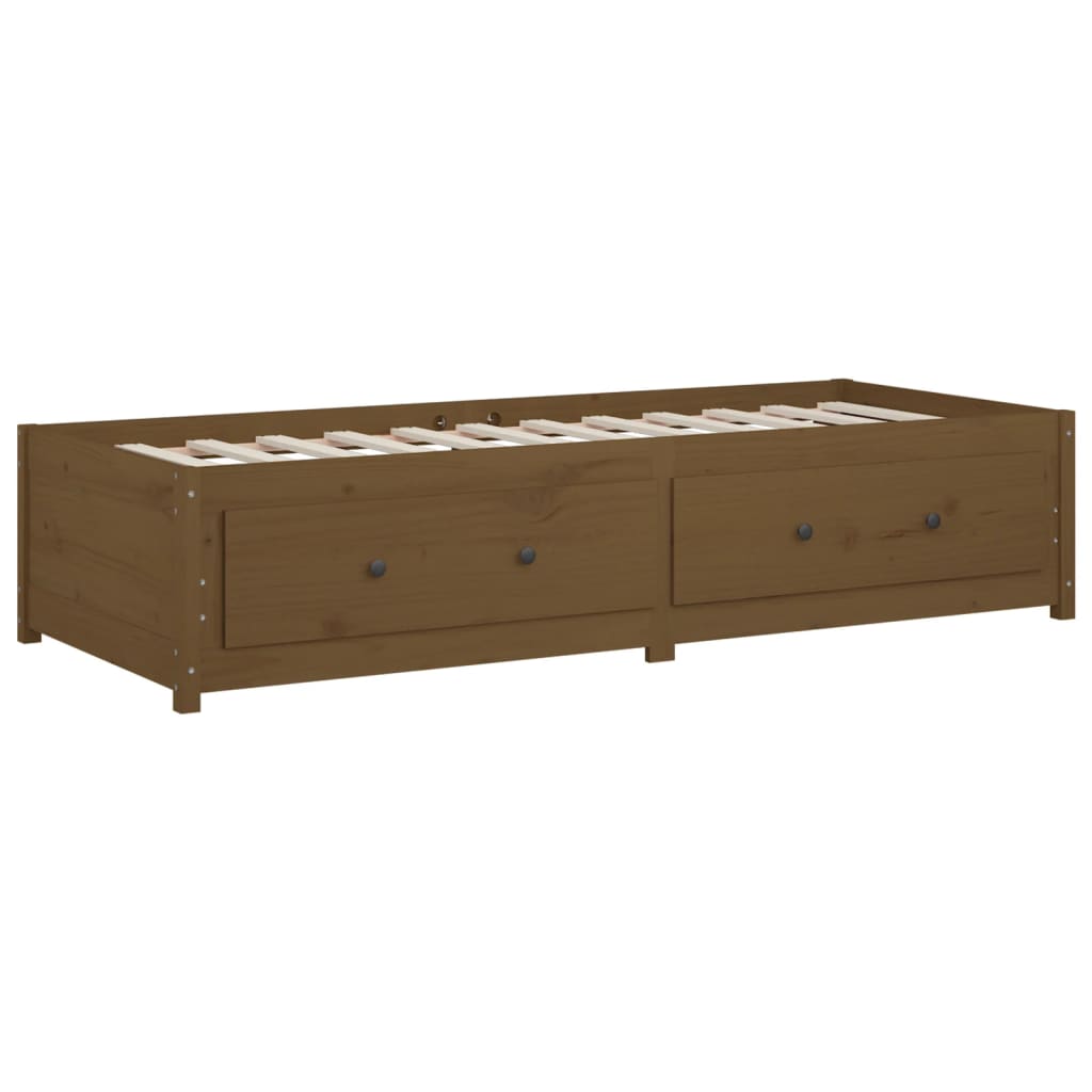 Slaapbank 80x200 cm massief grenenhout honingbruin is nu te koop bij PeponiXL, paradijselijk wonen!