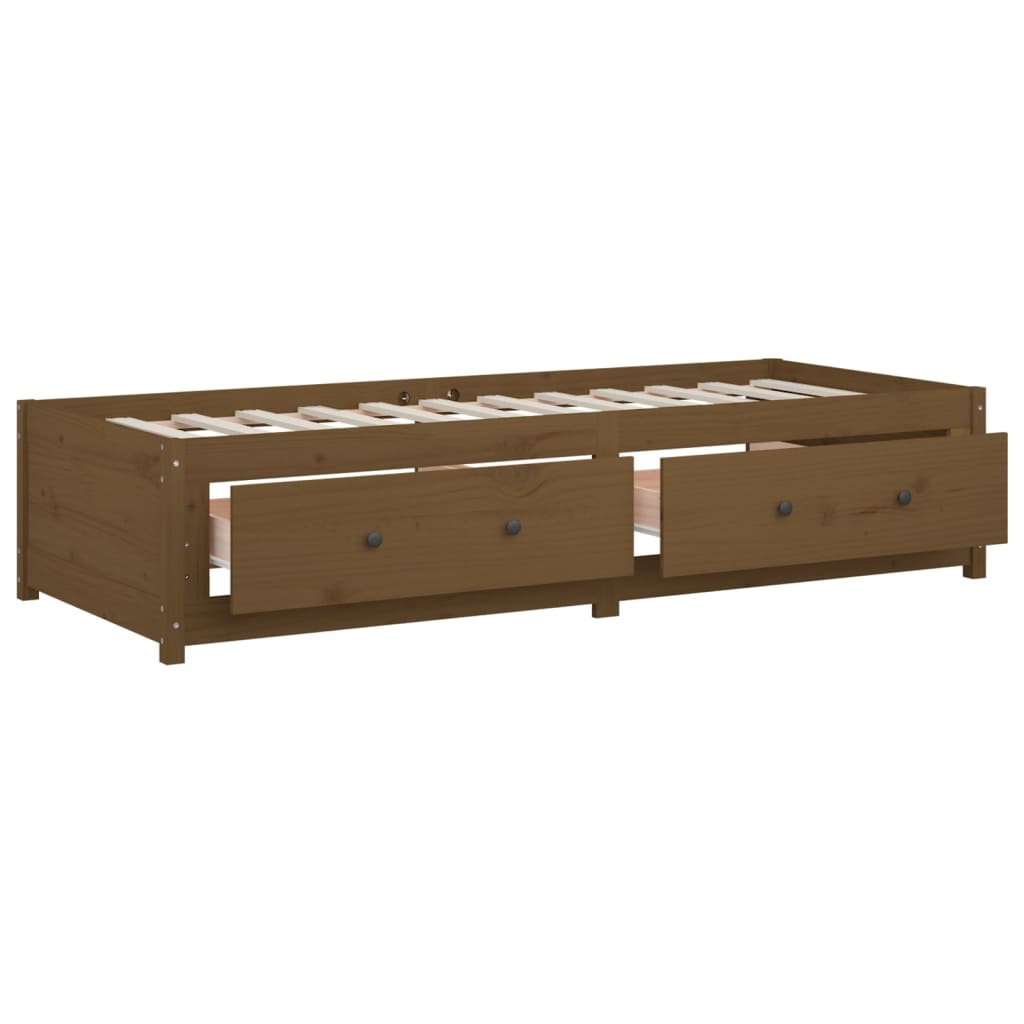 Slaapbank 80x200 cm massief grenenhout honingbruin is nu te koop bij PeponiXL, paradijselijk wonen!