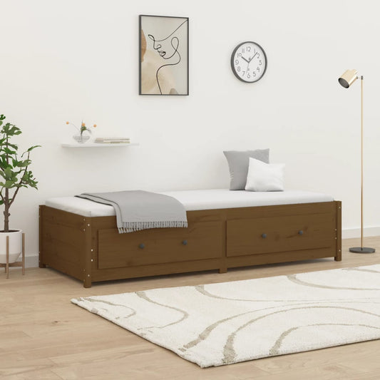 Slaapbank 80x200 cm massief grenenhout honingbruin is nu te koop bij PeponiXL, paradijselijk wonen!