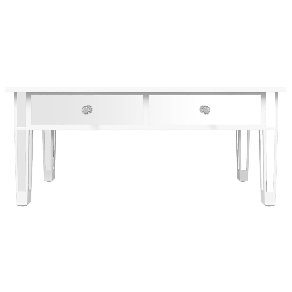 Salontafel gespiegeld 106x45x45 cm bewerkt hout en glas is nu te koop bij PeponiXL, paradijselijk wonen!