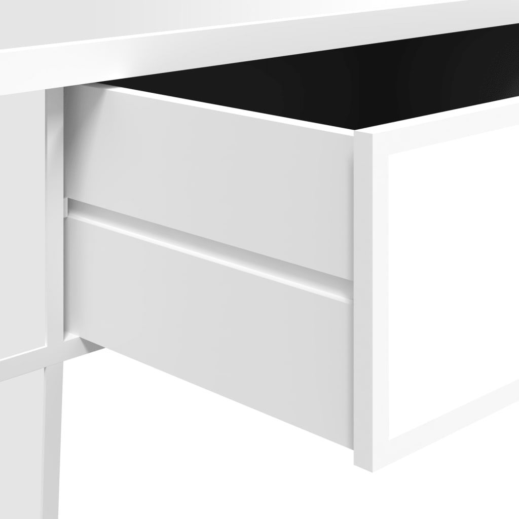 Salontafel gespiegeld 106x45x45 cm bewerkt hout en glas is nu te koop bij PeponiXL, paradijselijk wonen!