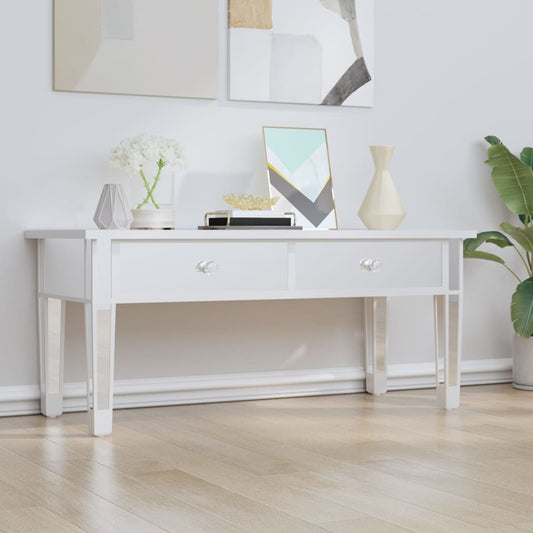Salontafel gespiegeld 106x45x45 cm bewerkt hout en glas is nu te koop bij PeponiXL, paradijselijk wonen!