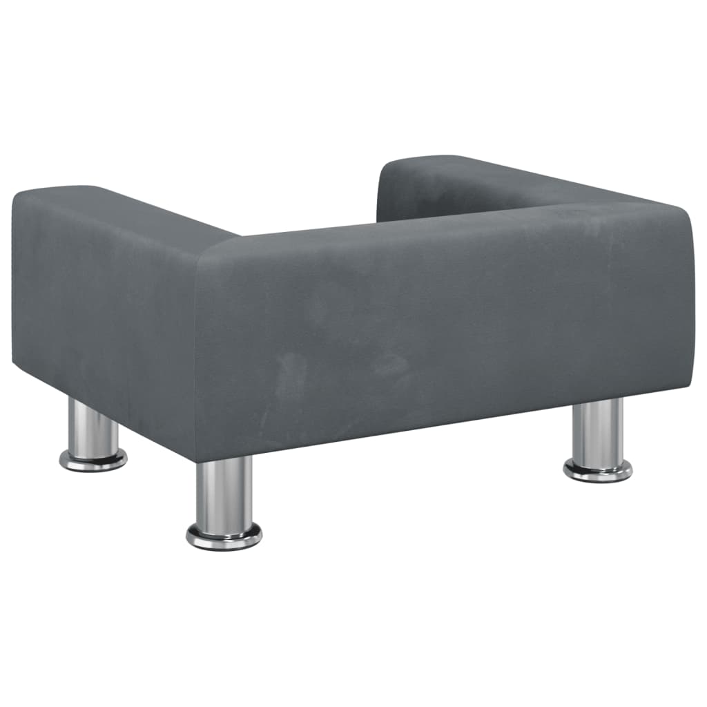 Hondenmand 50x40x26,5 cm fluweel donkergrijs is nu te koop bij PeponiXL, paradijselijk wonen!