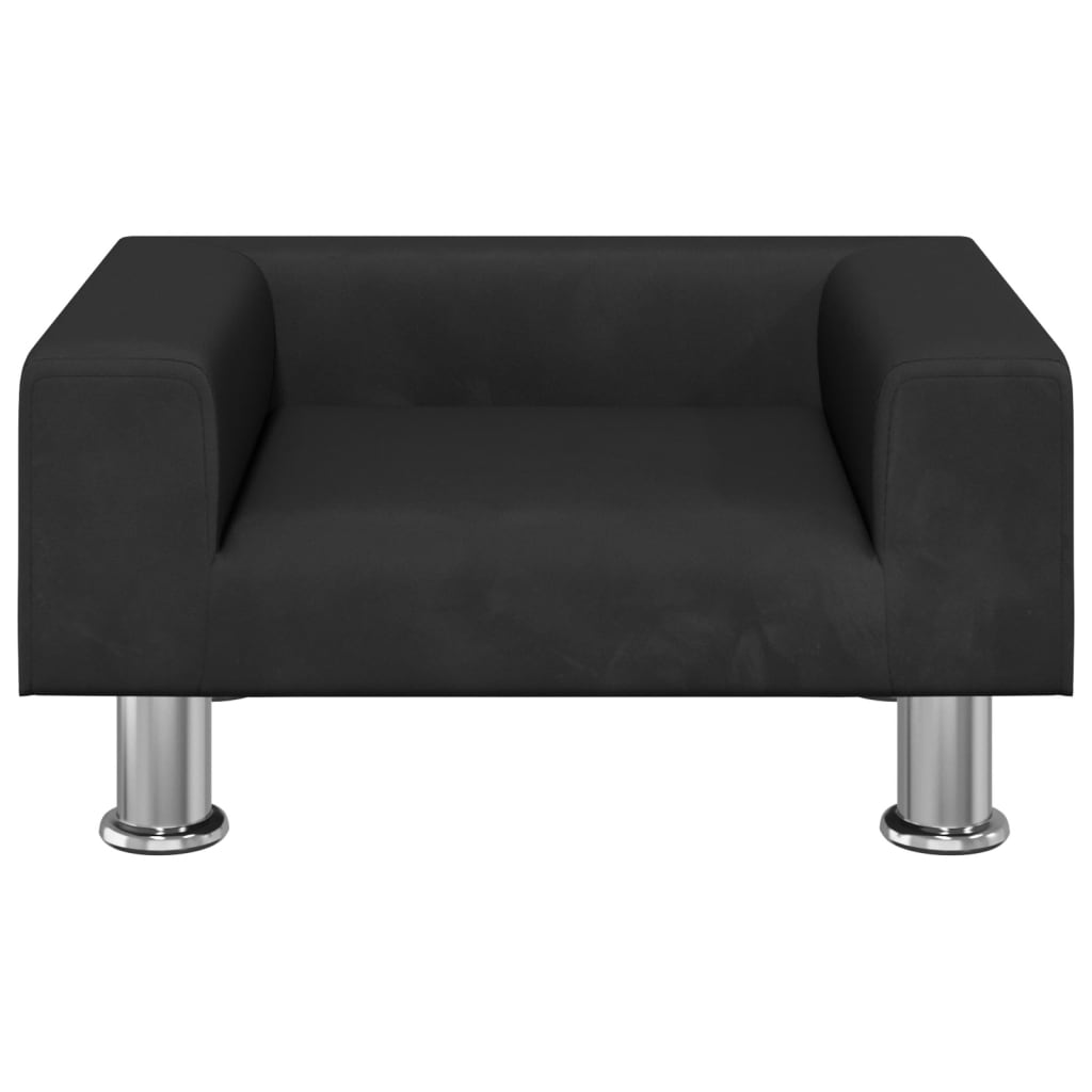 Hondenmand 50x40x26,5 cm fluweel zwart is nu te koop bij PeponiXL, paradijselijk wonen!