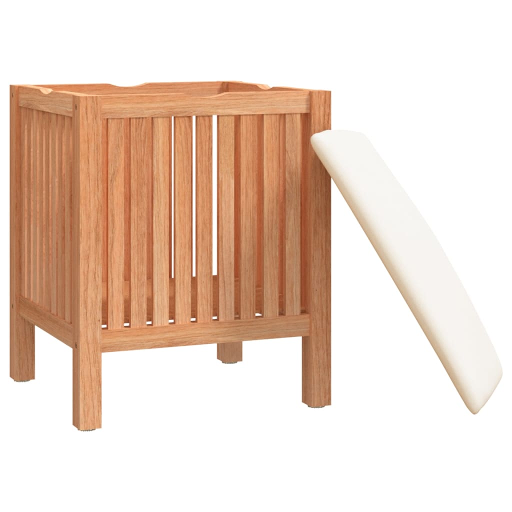 Badkamerkruk 40,5x40x52 cm massief walnotenhout is nu te koop bij PeponiXL, paradijselijk wonen!