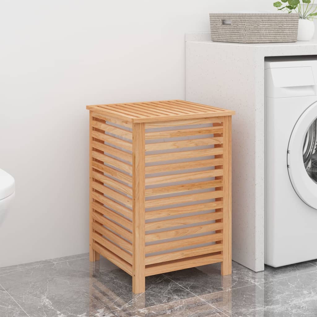Wasmand 45x45x65 cm massief walnotenhout is nu te koop bij PeponiXL, paradijselijk wonen!