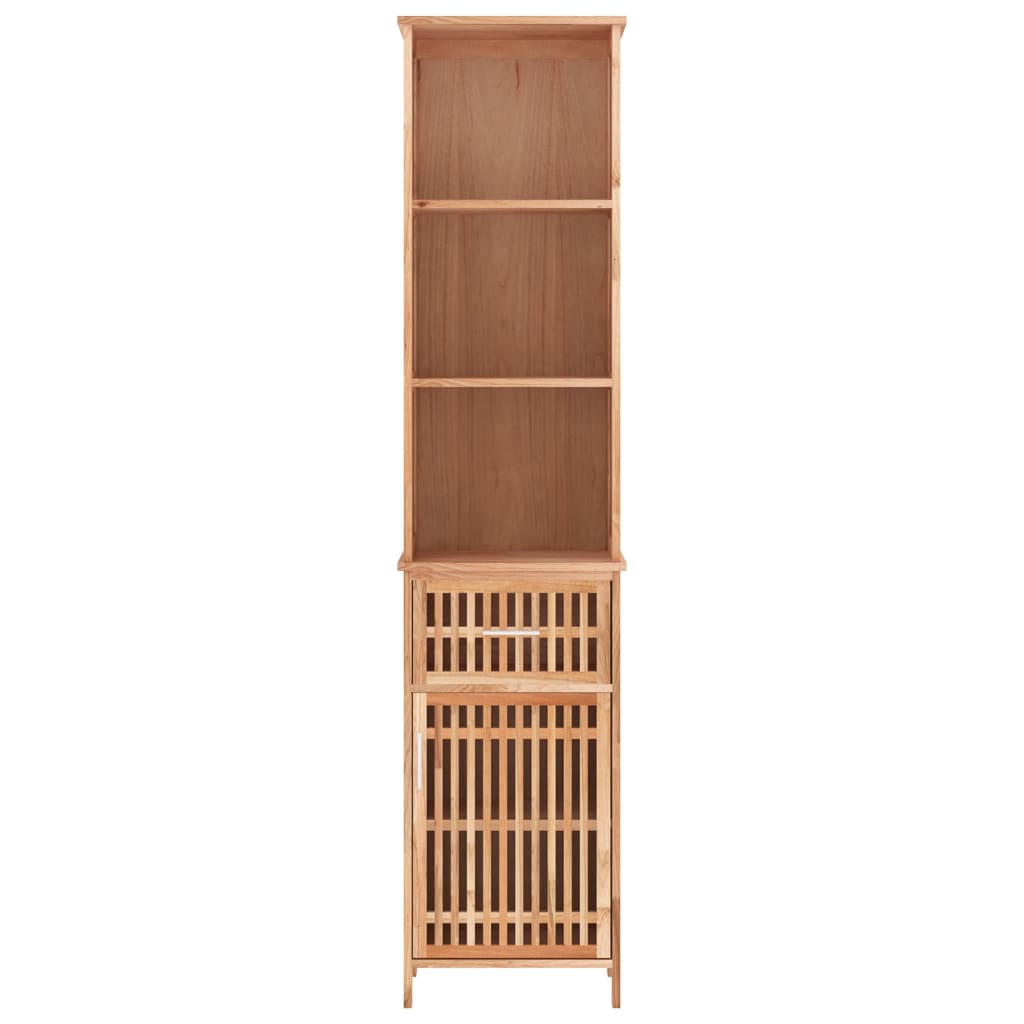 Badkamerkast 42x29x182 cm massief walnotenhout is nu te koop bij PeponiXL, paradijselijk wonen!