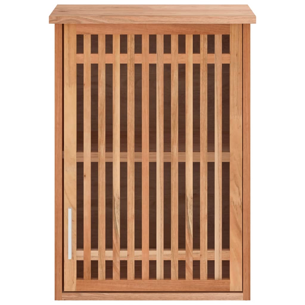 Badkamerkast wandgemonteerd 42x23x60 cm massief walnotenhout is nu te koop bij PeponiXL, paradijselijk wonen!