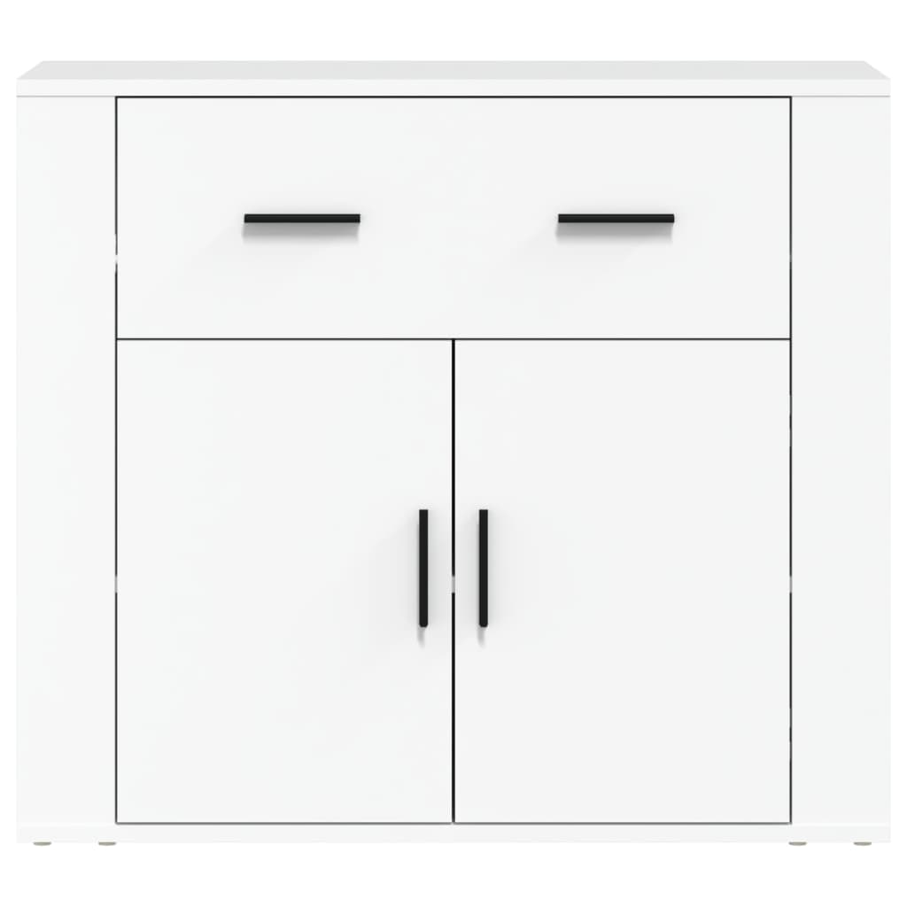 Dressoir 80x33x70 cm bewerkt hout wit is nu te koop bij PeponiXL, paradijselijk wonen!