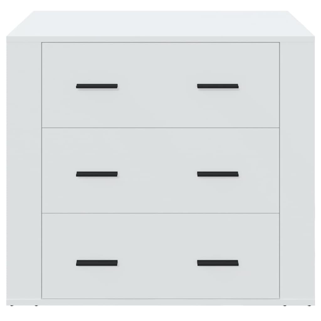 Dressoir 80x33x70 cm bewerkt hout wit is nu te koop bij PeponiXL, paradijselijk wonen!