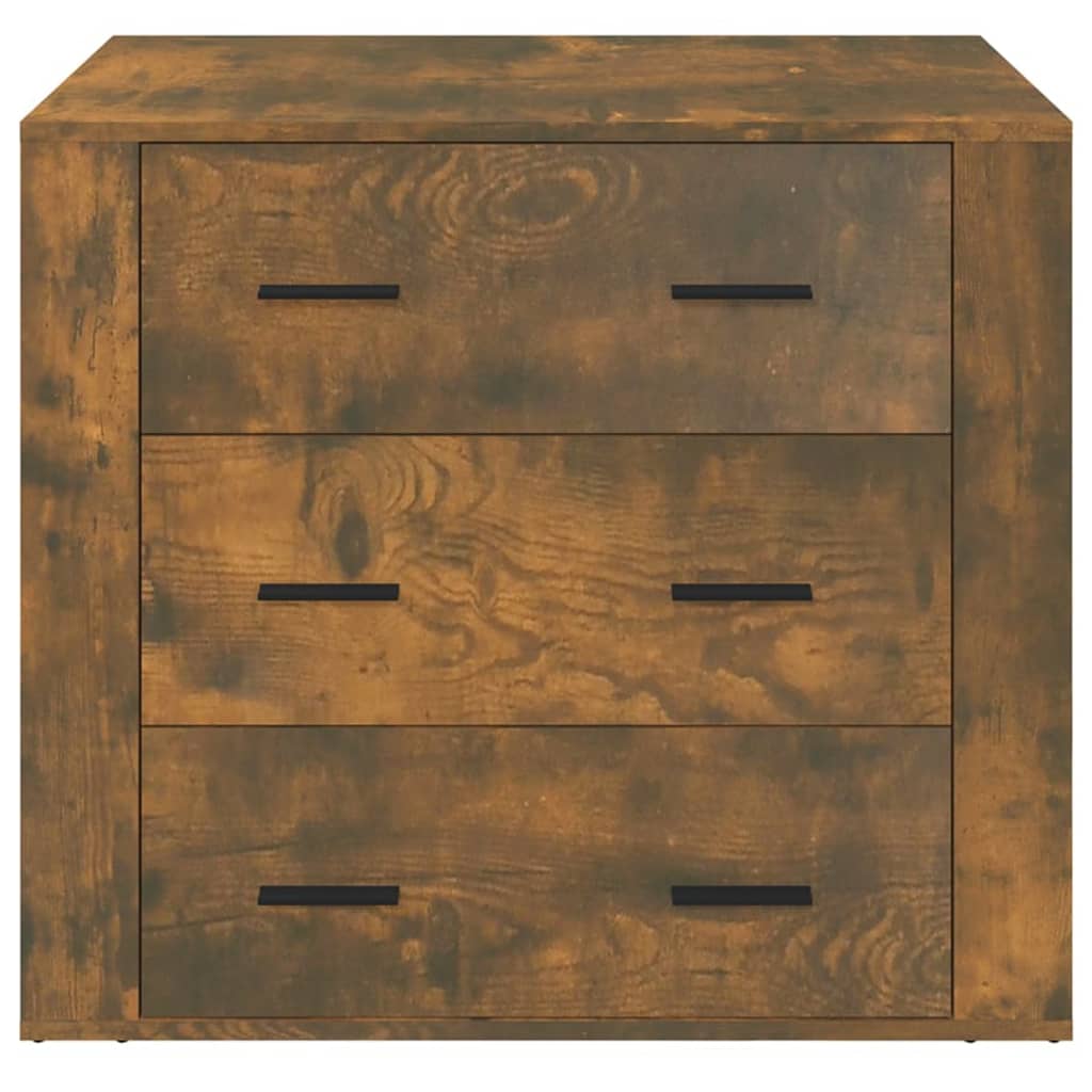 Dressoir 80x33x70 cm bewerkt hout gerookt eikenkleurig is nu te koop bij PeponiXL, paradijselijk wonen!