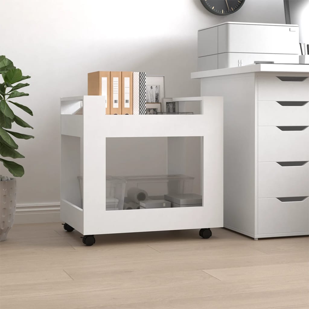 Bureaukastje 60x45x60 cm bewerkt hout wit is nu te koop bij PeponiXL, paradijselijk wonen!