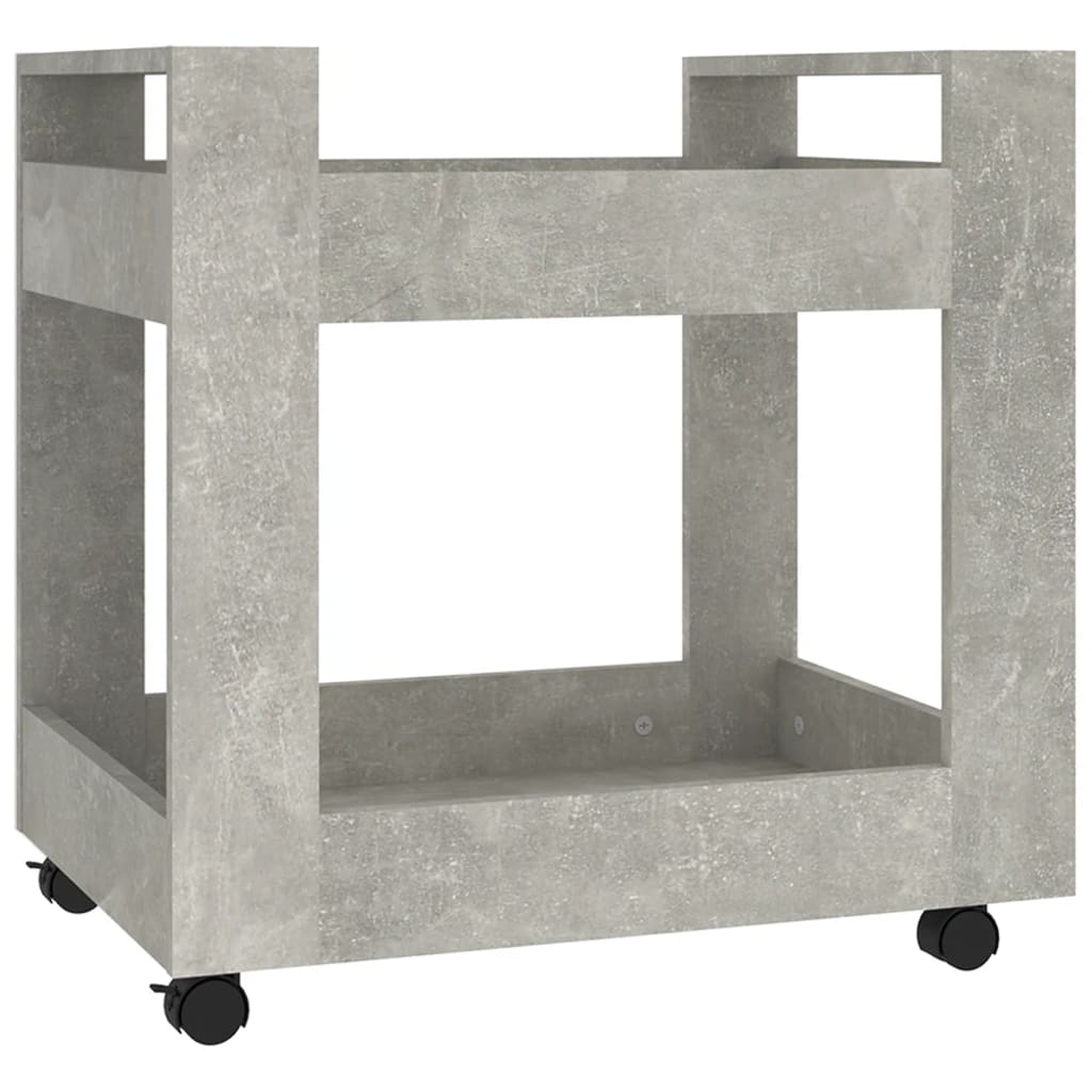 Bureaukastje 60x45x60 cm bewerkt hout betongrijs is nu te koop bij PeponiXL, paradijselijk wonen!