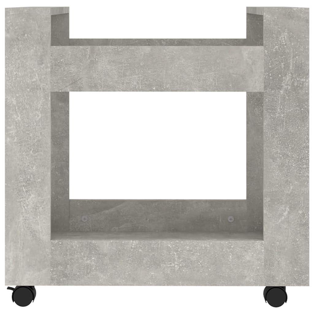 Bureaukastje 60x45x60 cm bewerkt hout betongrijs is nu te koop bij PeponiXL, paradijselijk wonen!