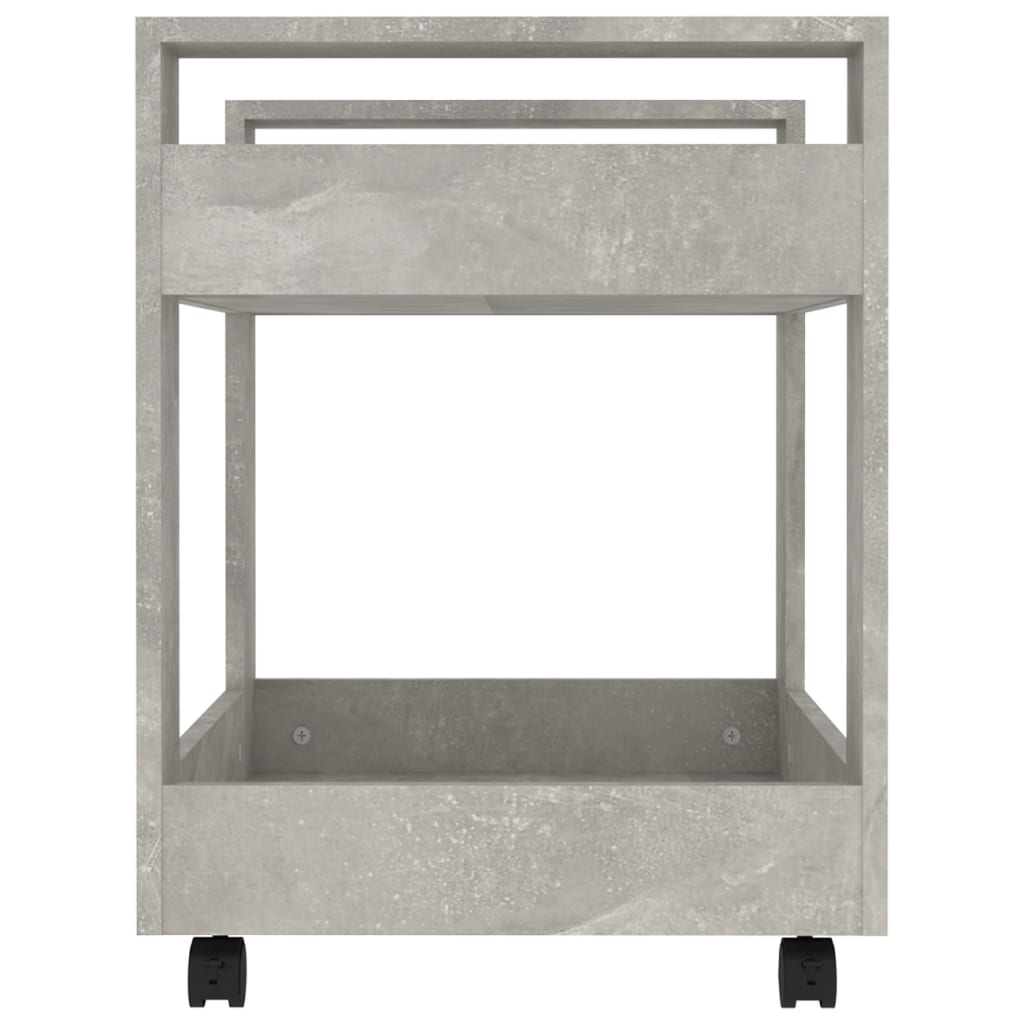 Bureaukastje 60x45x60 cm bewerkt hout betongrijs is nu te koop bij PeponiXL, paradijselijk wonen!