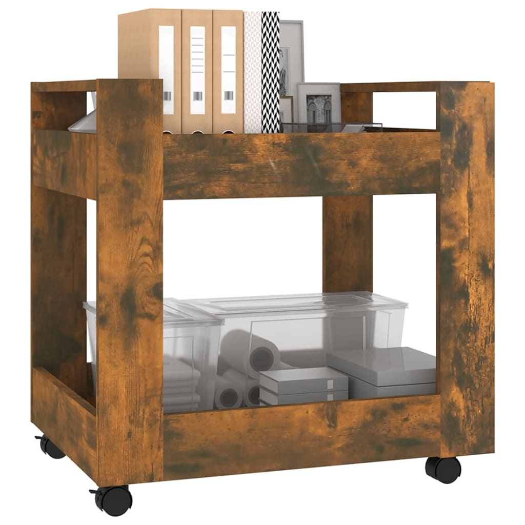 Bureaukastje 60x45x60 cm bewerkt hout gerookt eikenkleurig is nu te koop bij PeponiXL, paradijselijk wonen!
