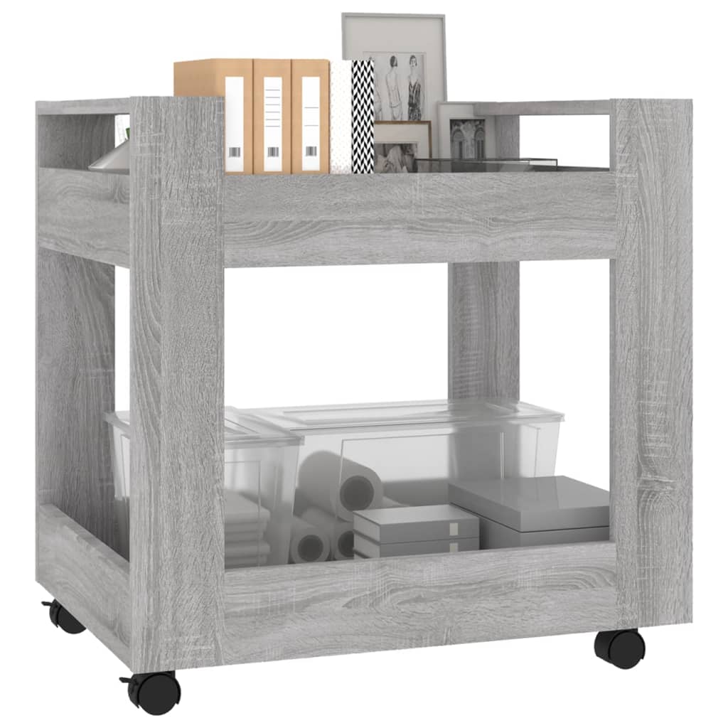 Bureaukastje 60x45x60 cm bewerkt hout grijs sonoma eikenkleurig is nu te koop bij PeponiXL, paradijselijk wonen!