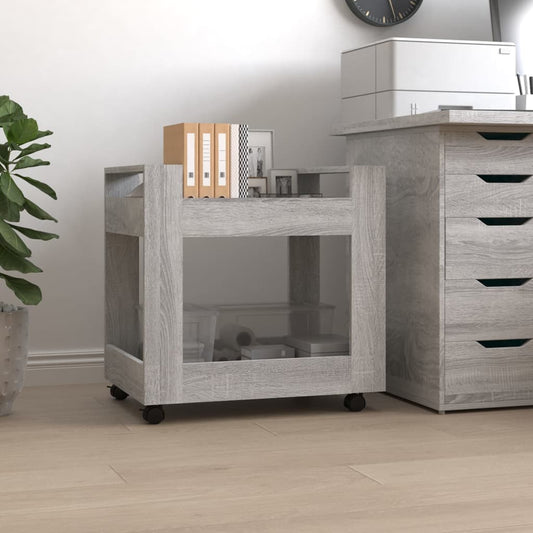 Bureaukastje 60x45x60 cm bewerkt hout grijs sonoma eikenkleurig is nu te koop bij PeponiXL, paradijselijk wonen!