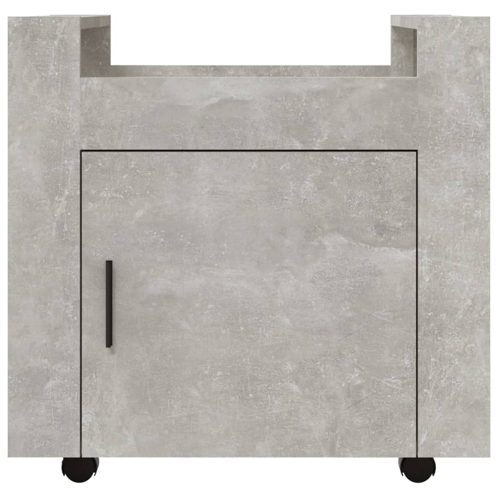 Bureaukastje 60x45x60 cm bewerkt hout betongrijs is nu te koop bij PeponiXL, paradijselijk wonen!
