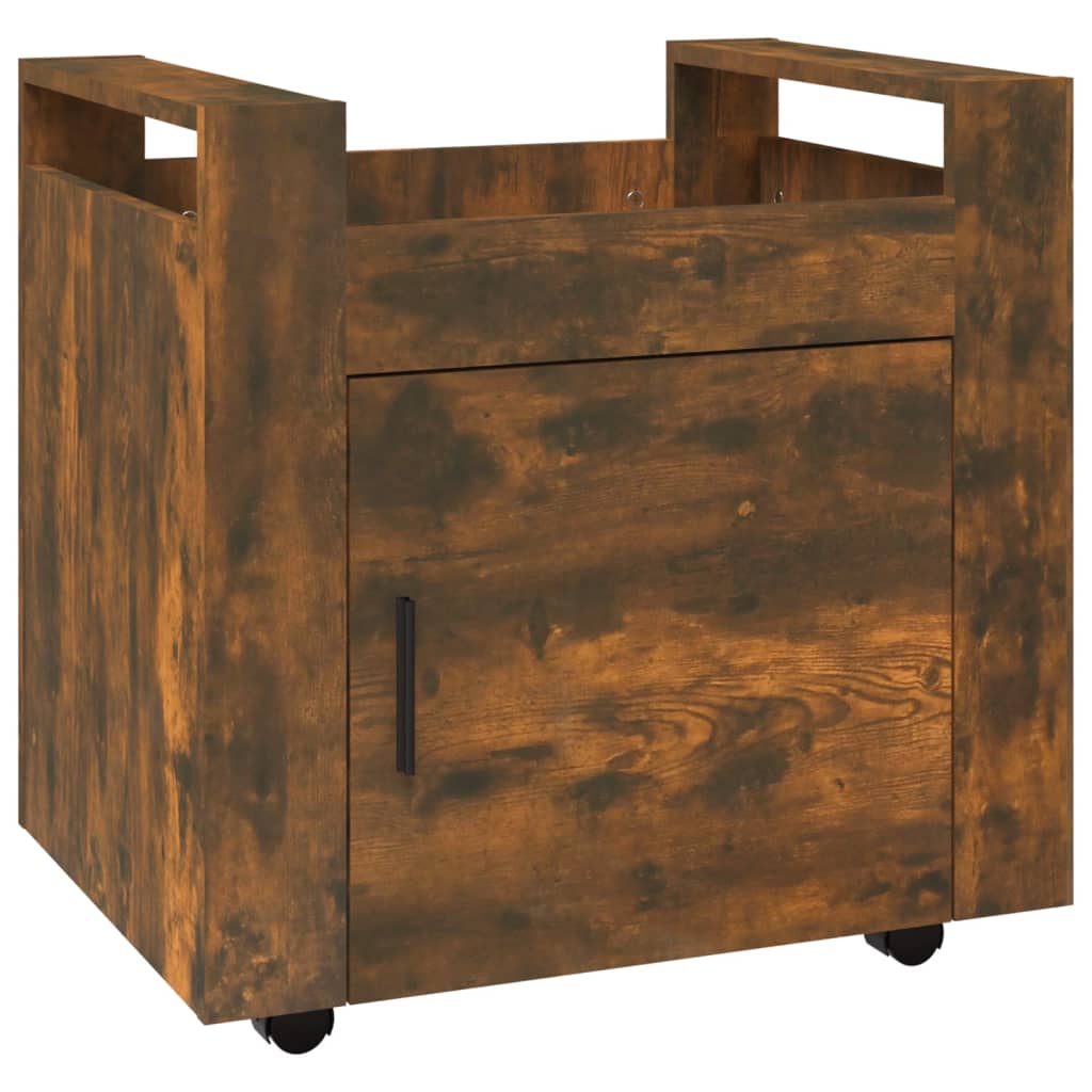 Bureaukastje 60x45x60 cm bewerkt hout gerookt eikenkleurig is nu te koop bij PeponiXL, paradijselijk wonen!